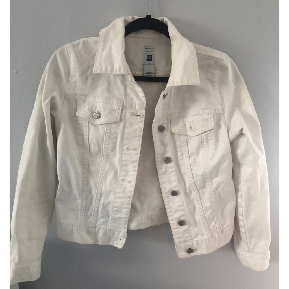 Gap Stretch Girl’s White Jean Jacket